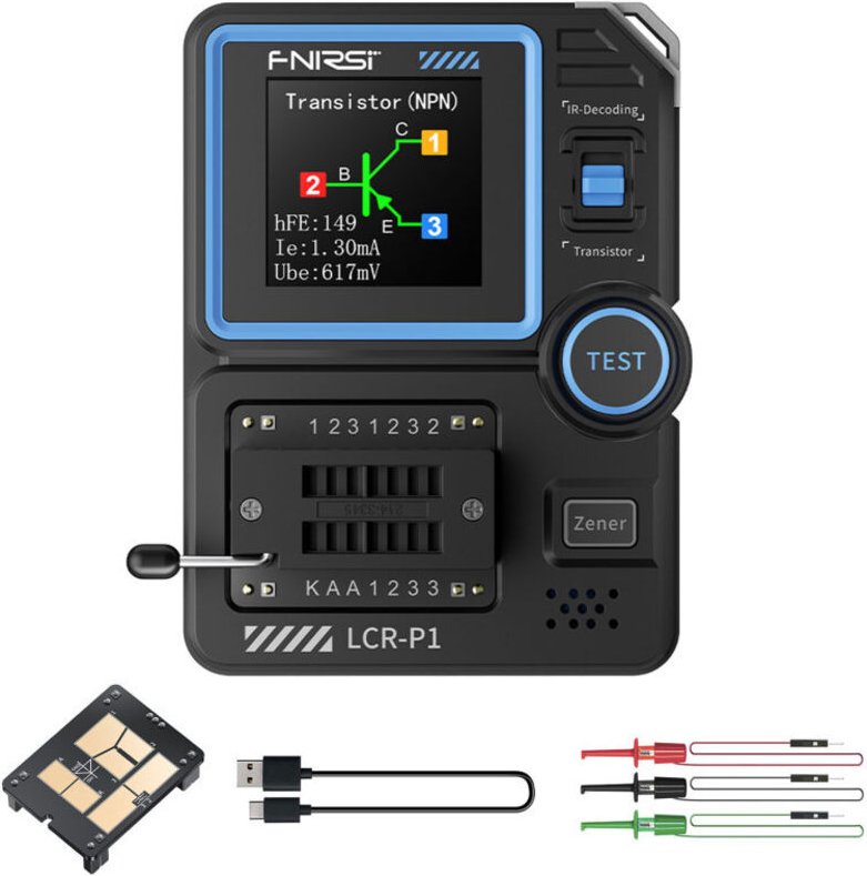 Tester elettronico multifunzionale compatibile con transistor, diodi, triodi, condensatori, resistori, LCR, ESR, MOSFET ...
