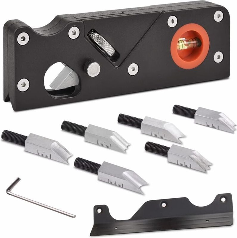 Fasenhobel, Eckhobel für Zimmerei, Handhobel für die Holzbearbeitung, Holzfasenhobel zum Anfasen und Schneiden von Holz ...