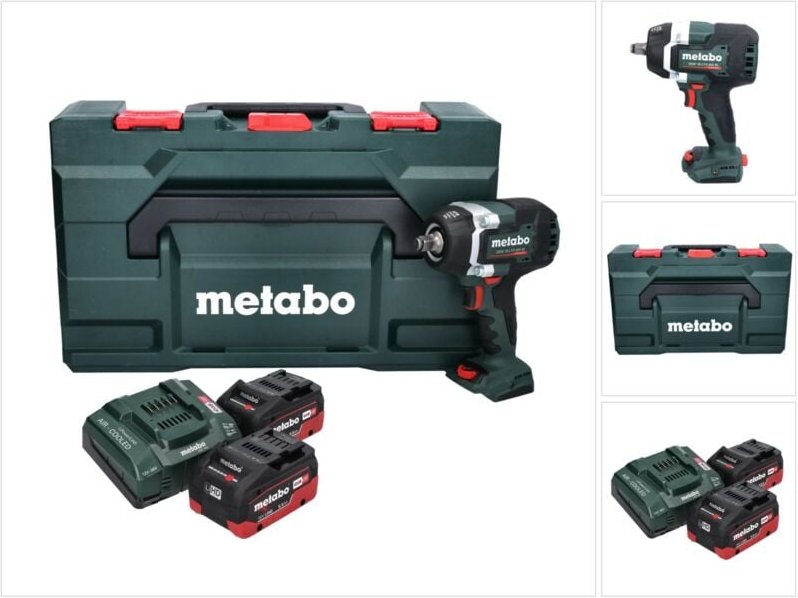 Thumbnail - Metabo Akku-Schlagschrauber SSW 18 LTX 800 BL, incl. 2x Akku LiHD/5,5 Ah, Schnellladegerät, metaBOX