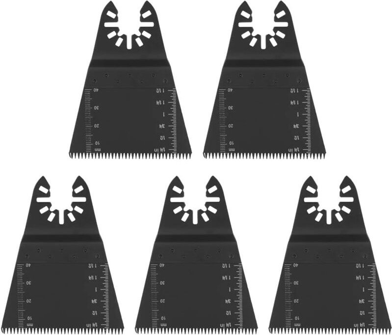 Thumbnail - Aougo - Oszillierende Werkzeugblätter, 5 Stück, 65 mm, oszillierende Multi-Tool-Sägeblätter, universelles Schnellwechsel...