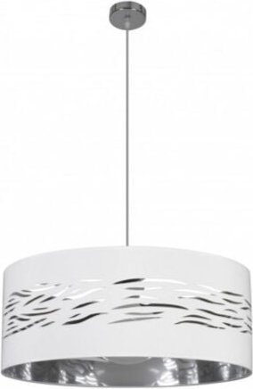 Fabrilamp - Fog Pendelleuchte 1xE27 Chrom White Silber 50D