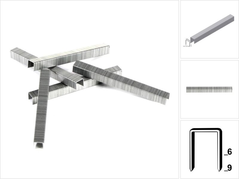PF09CNK Klammern Heftklammern Typ pf 5000 Stück 9 mm verzinkt - Prebena