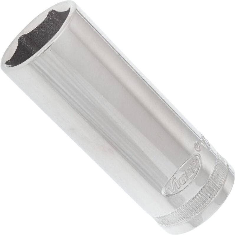 Vigor - Sechskant Steckschlüsseleinsatz ∙ lang ∙ V2591N ∙ 1/2 Zoll (12,5 mm) Vierkant hohl ∙ Außen Sechskant Profil ∙ sw...