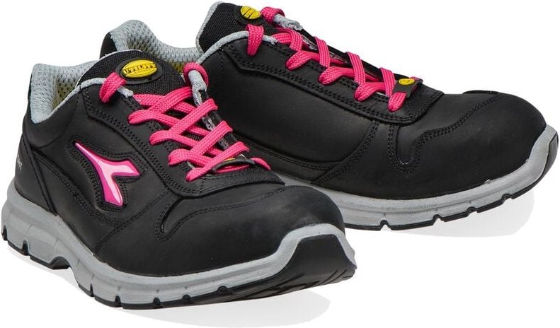 Utility Diadora Arbeitsschuh Run Low S3 Src Esd Schwarz Rot Fuchsia 40