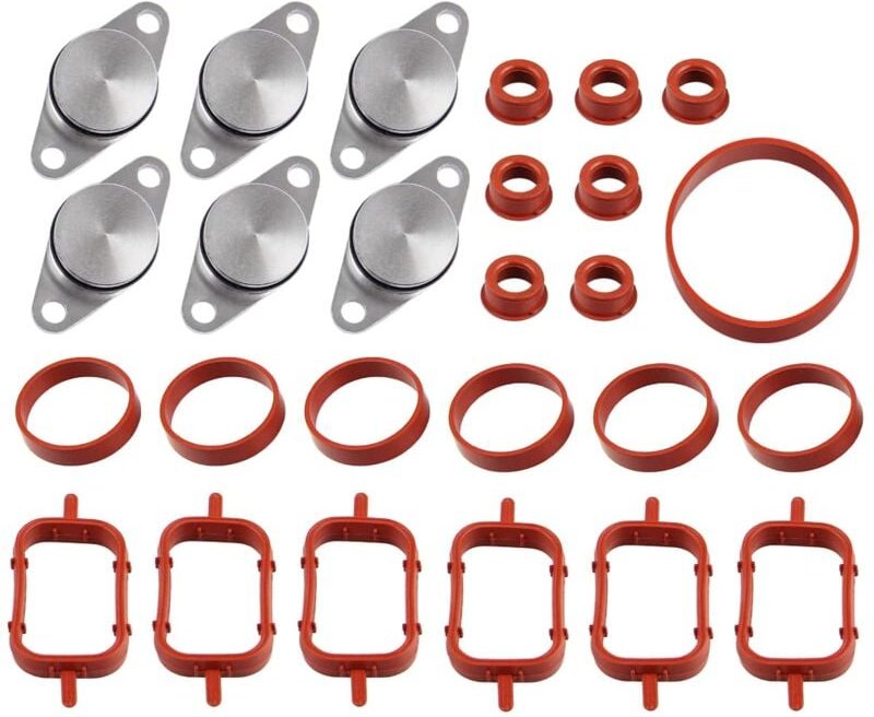 Aougo - 6 x 22 mm Ansaugklappen-Entfernungssatz 11612246949 für E87 E46 E90 E91 E92 E93 E39 E60 E83 E53 npterbl