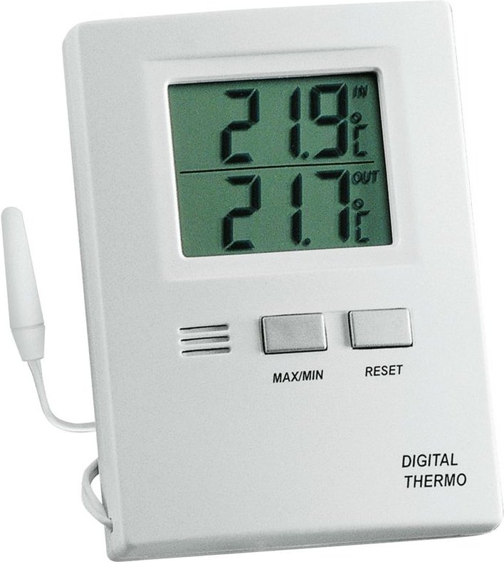 TFA - Digitales Innen Außenthermometer, Weiß