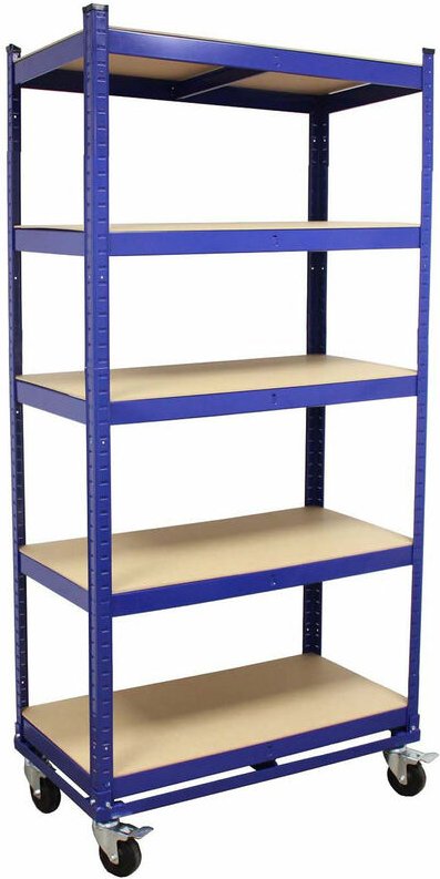 Trutzholm ® - Etagenwagen 195x90x45 cm 750kg 5 Ebenen Transportwagen Magazinwagen Kommissionierregal