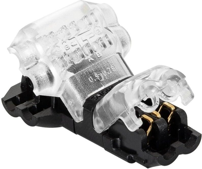 Thumbnail - T-Typ-Stecker 2-Polig mit 0,5 mm nicht abgewickeltem Kabel für LED-Streifen IP40 Einfarbig