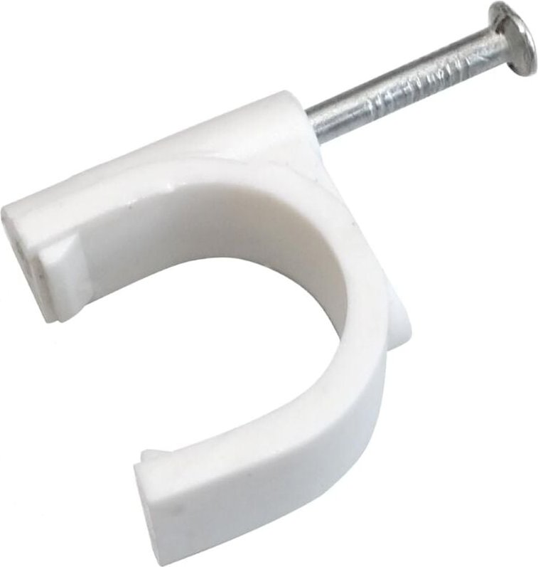 100 Stück Kabelbinder, Drahtbrücken, 20 mm, Befestigung mit Nagel