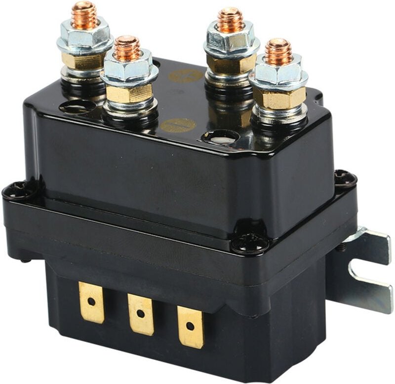 Kit de relais de treuil 12V 250A avec interrupteur de contacteur de relais de télécommande pour véhicule industriel - Ln...