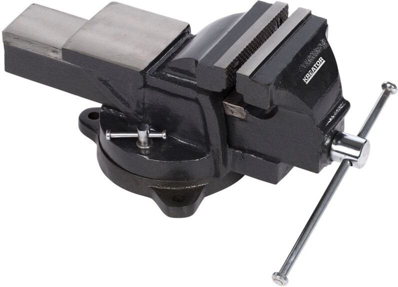 Stahlzwinge 125mm mit drehbarer Basis 360° Kreator