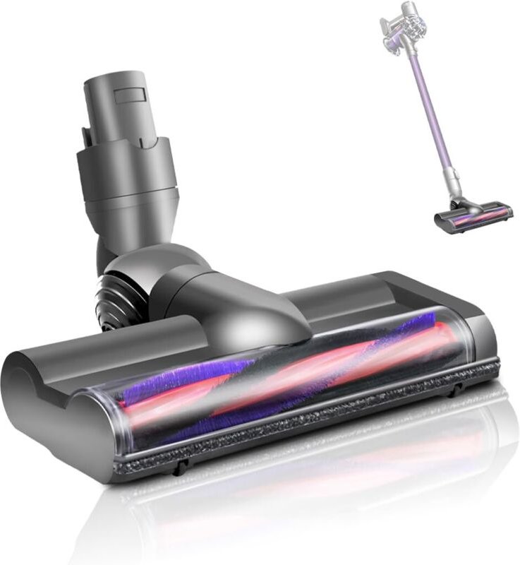 Elektrische Staubsaugerbürste, kompatibel mit Dyson V6/DC58/DC59/DC62/DC72/DC74, Turbinen-Reinigungskopf-Bodendüse, moto...