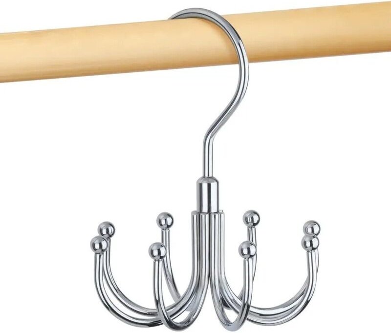 BH-Halter, Tanktop-Organizer, drehbarer, platzsparender Metallständer, silberfarben, 1 Stück