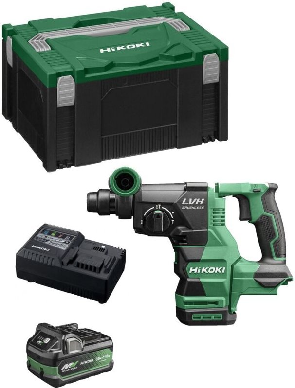 Bohrhammer HIKOKI DH1826DAA1X (1 x 2,5Ah/5,0Ah + UC18YSL3 + Koffer HSC III)
