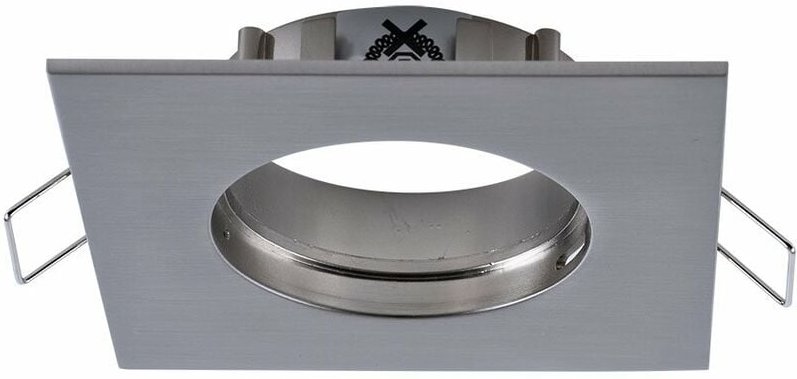 Paulmann - Einbauleuchte Badezimmer Badezimmerleuchte Einbaustrahler Einbauspot IP44, Alu Zink Eisen gebürstet, led 6,8W...