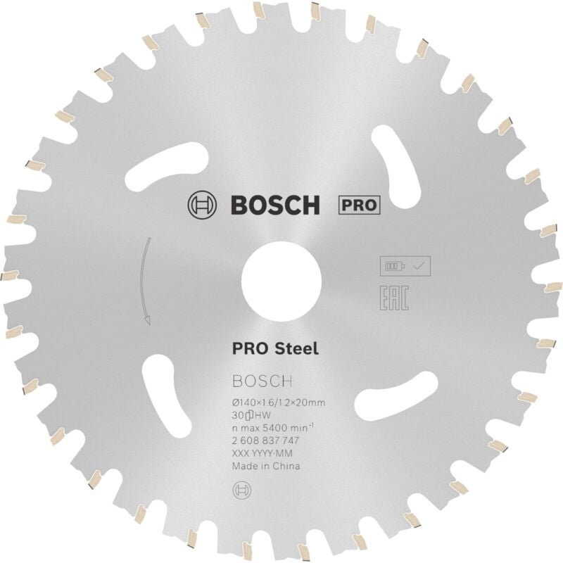 Pro Steel cordless Kreissägeblatt, 140 x 1,6 x 20 mm, T30 - Bosch