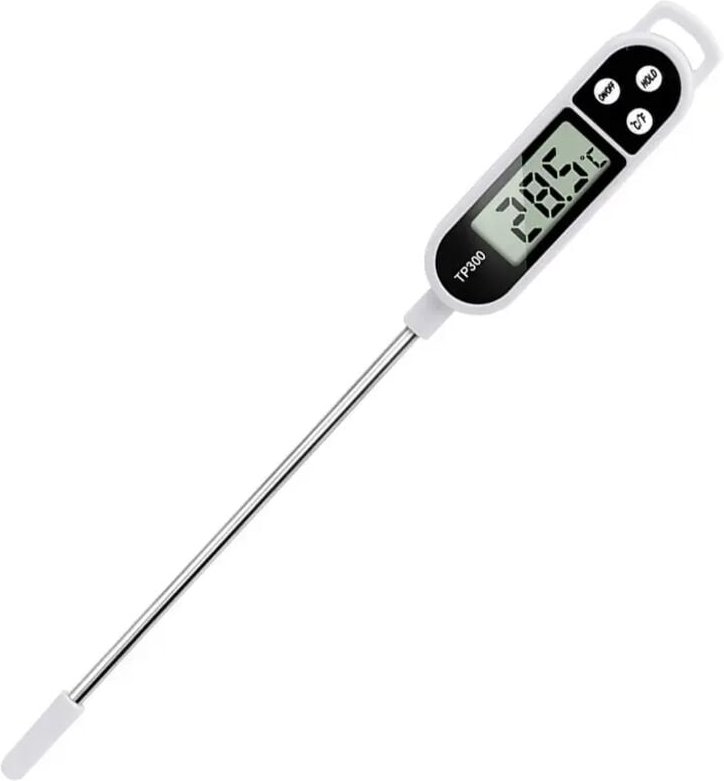 Lntyq Thermometre cuisine accessoire termometre cuison,thermomètre sonde thermometre barbecue 5Secondes LCD Ecran Thermo...