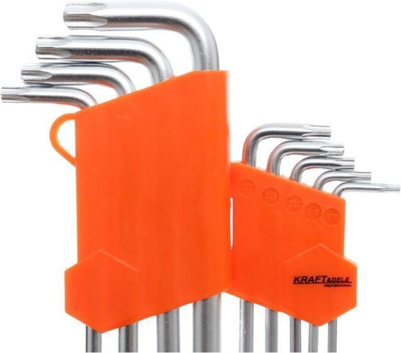 Satz mit 9 Stern-Inbusschlüsseln KD10295