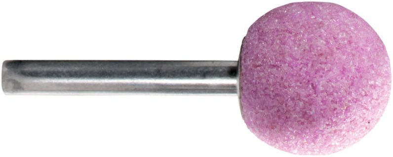 Edelkorund-Schleifstift 25 x 25 x 40 mm, Schaft 6 mm, k 36, Kugel (628333000) - Metabo