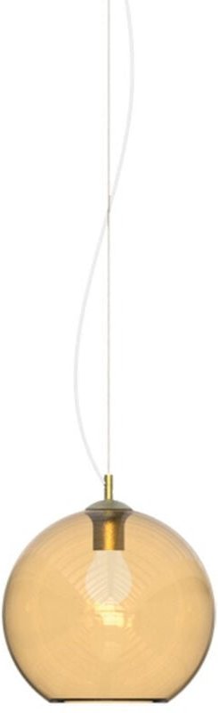 Nemo 20cm Kuppel-Pendelleuchte, Bernstein - Ideal Lux