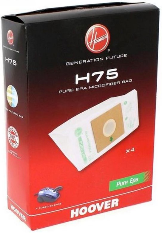 Ersatzteil - H75 4er Pack Mikrofaser-Staubsaugerbeutel acube - Hoover