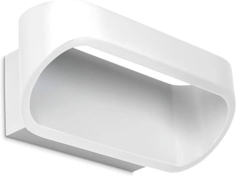 Oval - led 1 Light Up & Down Kleine Wandleuchte Weiß - Leds-c4