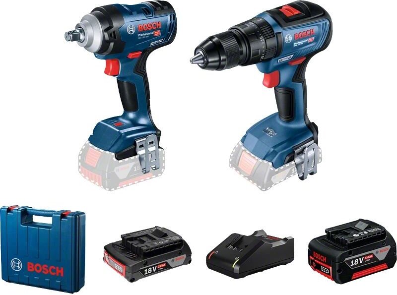 Bosch - Set von 2 Maschinen gds 18V-400 und gsb 18V-50 schnurlos