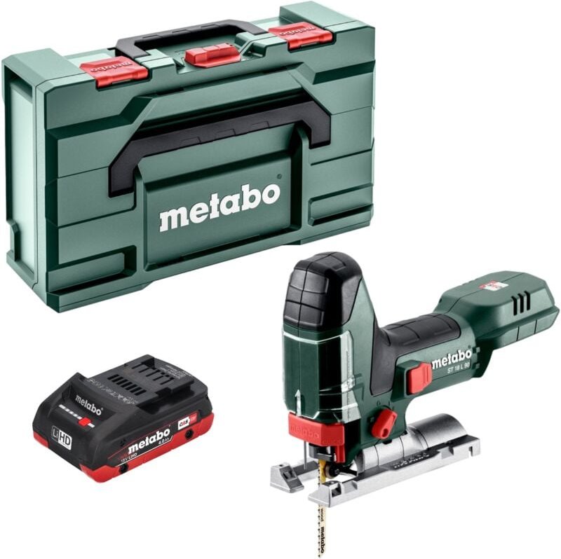 Metabo - st 18 l 90 Akku Stichsäge 18 v 90 mm + 1x LiHD Akku 4,0 Ah + x - ohne Ladegerät