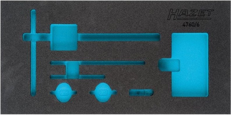 Hazet - 2-Komponenten Weichschaum-Einlage für Art.Nr. 4760/6, 1/3 (342 x 172 mm) / für 165-L