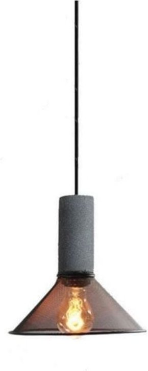 Vintage Pendelleuchte Industrial Hängelampe Innenbereich Deckenleuchte für Küche Schlafzimmer Wohnzimmer Ø21,5CM