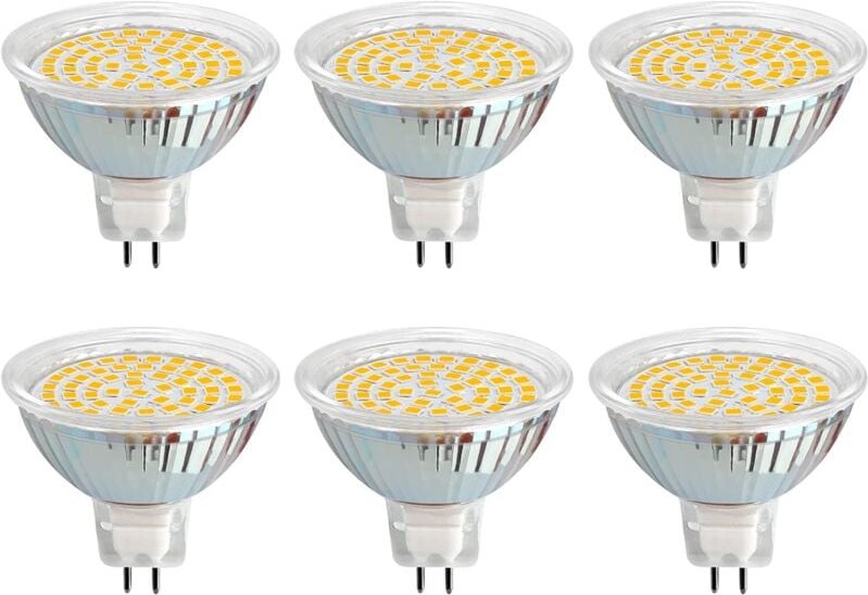 Beijiyi - GU5.3 LED-Leuchtmittel, 12 v, 3 w, warmweiß 3000 k, ø 50 mm, GU5,3 30 W-Äquivalent, 500 lm, ac/dc 12 v, MR16 G...