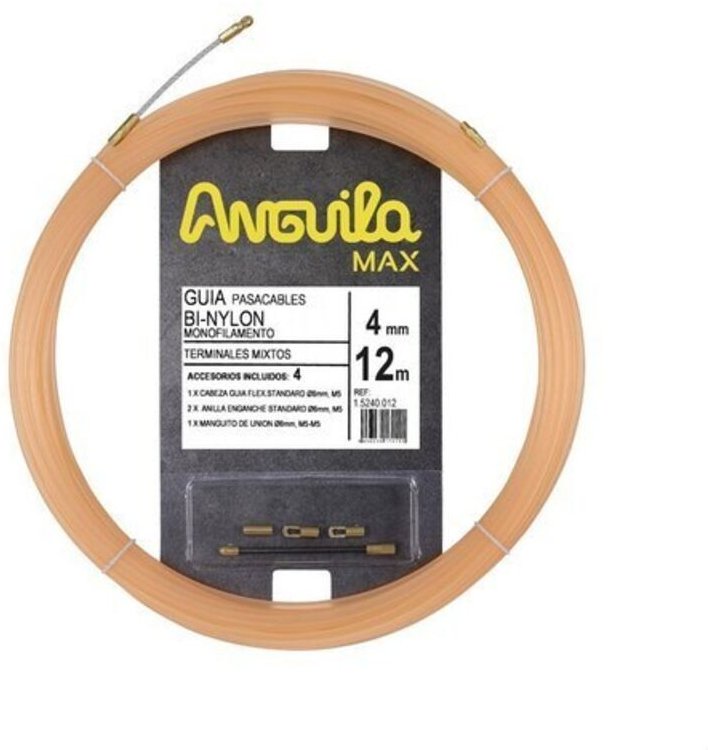 Max pure 4mm lachsfarbene Nylontülle 12m - Anguila