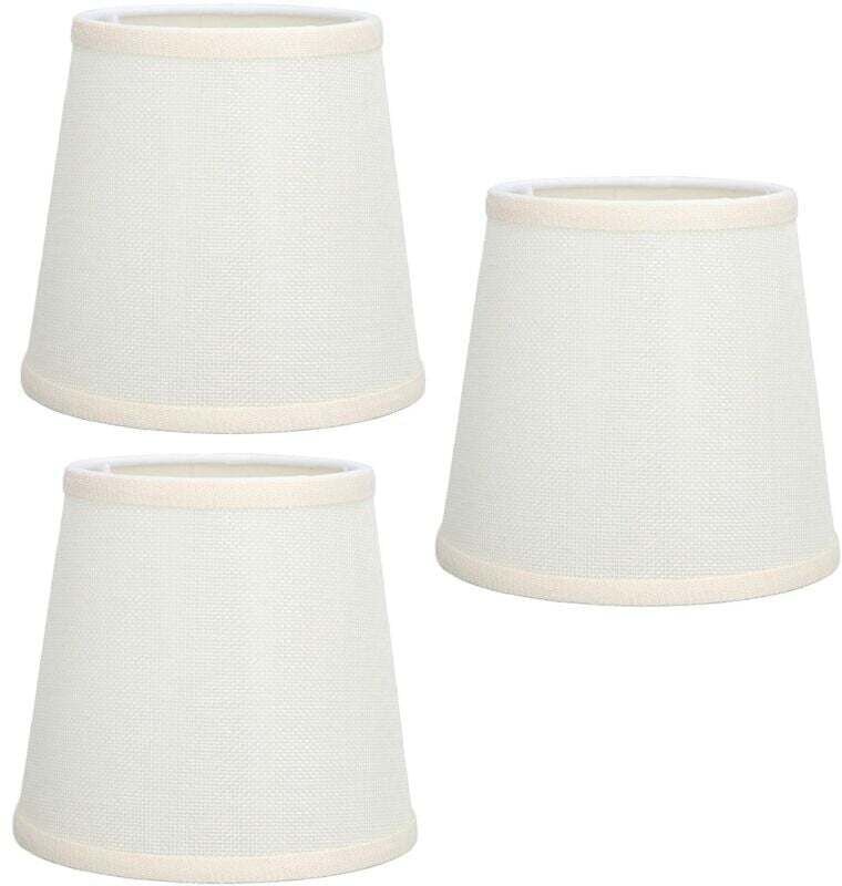 SNQ - 3 Stück handgefertigte Tischlampenschirme, hochdurchlässiger weicher Stoff, sehr langlebig, sicheres Design, klein...