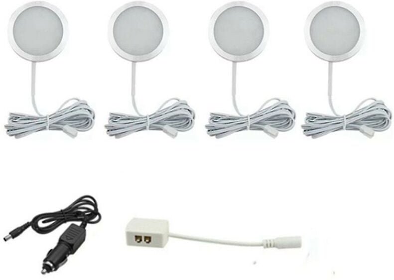 Woosien - 4 Stück Wohnmobil-Innenbeleuchtung, Wohnmobil, Van, Boot, Beleuchtung, led, 12 v, Camping-Innenbeleuchtung, we...