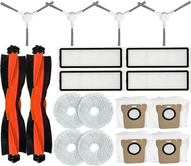 Für Roboterstaubsauger X20+ / X20 Plus Ersatzteile Hauptseitenbürste Hepa-Filter Mopptuch Staubbeutel