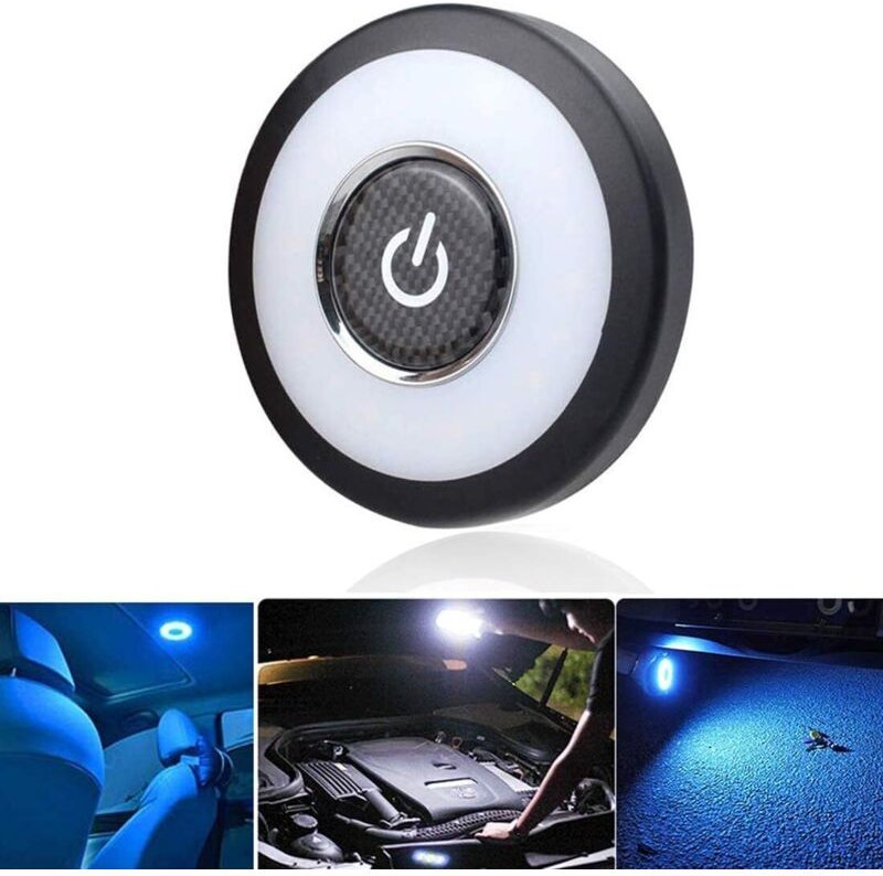LED-Auto-Nachtlicht, 3 Farben, Kofferraum-Nachtlicht, Leselampe, magnetisch, dimmbar, USB-aufladbar, geeignet für Auto, ...