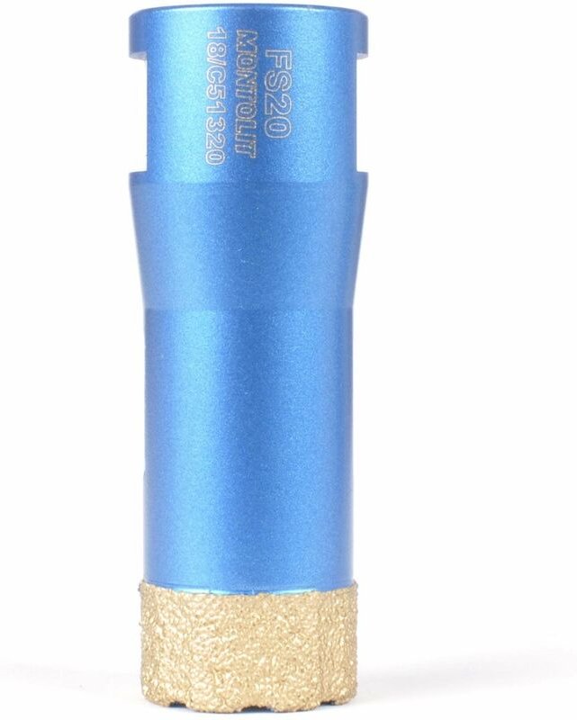 Fresa diamantada para PERFORACIŽôN en seco y humedad Žÿ 20 Montolit mondrillo FS20