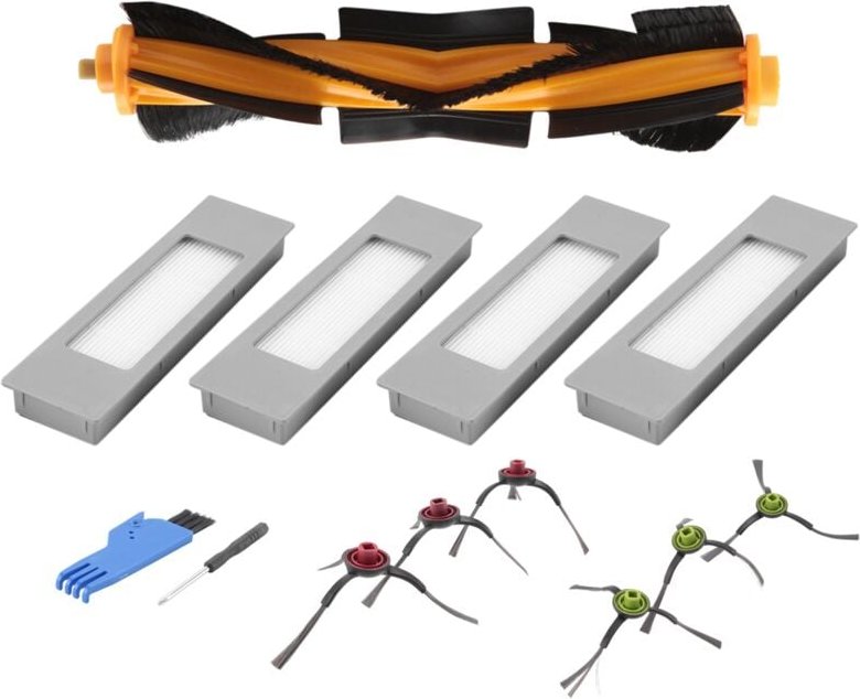 Ersatzzubehör-Set passend für Vac/Vac Max/Vac Station Roboterstaubsauger, Hauptbürstenfilter, Seitenbürsten