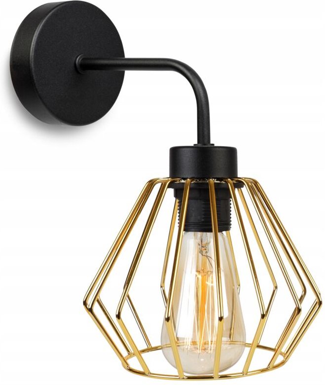 Elegante Retro Wandleuchte Wire Gold Loft