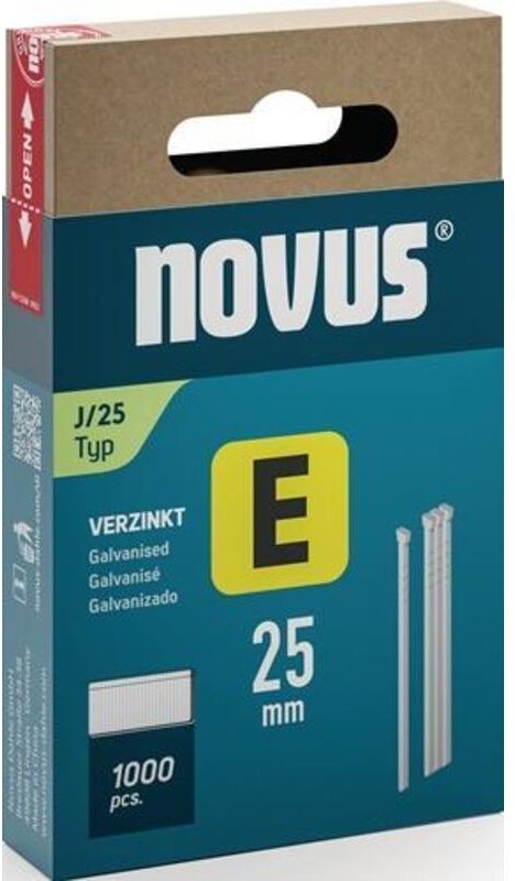 Steinel - NOVUS Nagel E Typ J 25 mm 1000 Stück - 044-0091