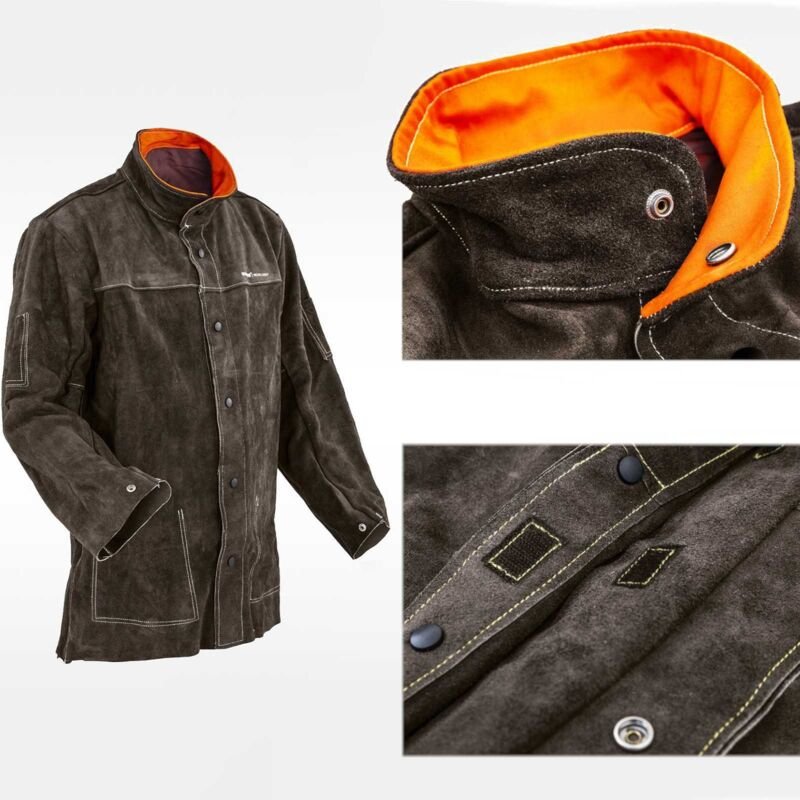 Thumbnail - Stamos - Schweiß Jacke 'l' Schweißerjacke Echtes Rindsleder Gr l Leder Schweißen