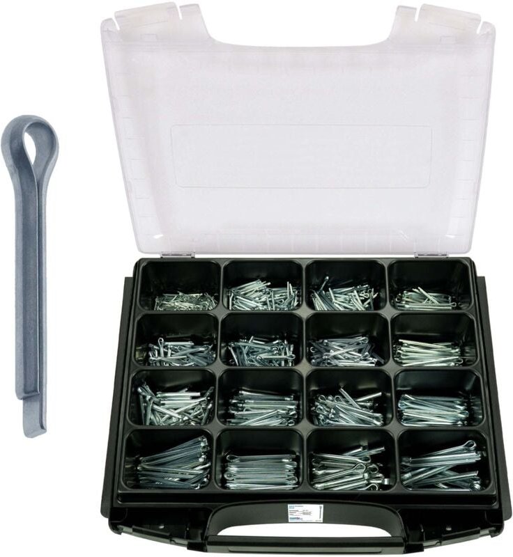 FRANTOS i-BOXX 1050 tlg. Splinte DIN 94 Sortiment Set (16 Größen)