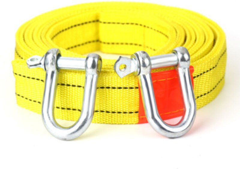 Tonchean - 5M 5T Elektrische Winde Auto Off-Road Abschleppseil mit U-förmigen Haken Abschleppgurt für Auto lkw Anhänger ...