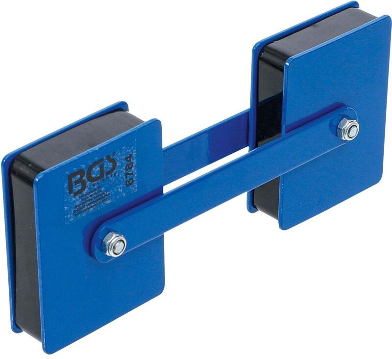 Bgs Technic - Kraft-Doppelmagnethalter Winkel einstellbar 22,7 kg