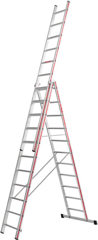 Hymer Mehrzweckleiter, dreiteilig 4047 3x11 Sprossen