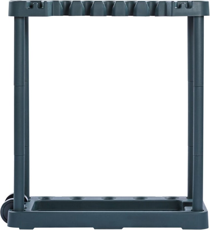 Gartenwerkzeug-Organizer, 10 Fächer, Turmregal für Gartenwerkzeuge zur Aufbewahrung in der Garage, für langstielige Werk...