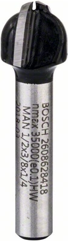 Hohlkehlfräser 1/4, R1 6,3 mm, d 12,7 mm, l 9,2 mm, g 40 mm - Bosch