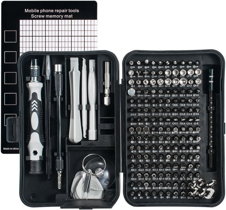 Thumbnail - Grau)Präzisionsschraubendreher, 170-in-1-Magnetschraubendreher-Set, professionelles Gerätereparaturwerkzeug für iPhone, ...