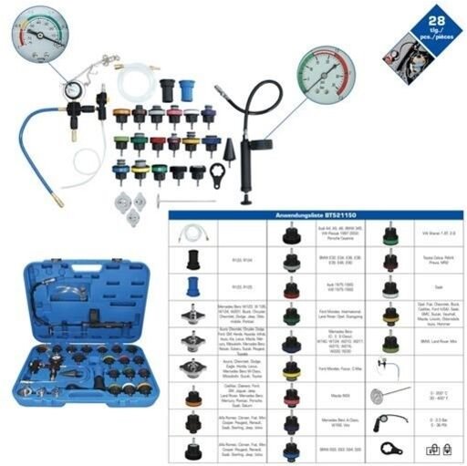 Brilliant Tools - Master Kühlsystem-Diagnose-Satz 28tlg. - BT521150