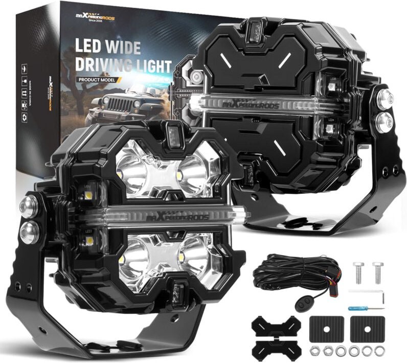 LED-Lichtkapseln 3,5 Zoll Weiß Bernstein DRL Off Road Fahren Zusatzlicht 160W